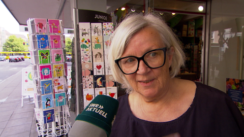 Frau im Interview