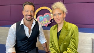 Die Stars aus dem Musical &Julia beim Interview im SWR Studio Stuttgart