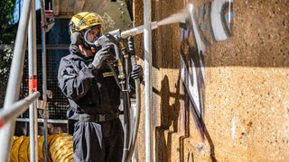 Reinigung Mauer Hochdruckreiniger Bad Cannstatt