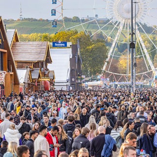Das Stuttgarter Volksfest auf dem Cannstatter Wasen.