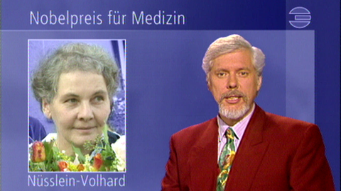 Ein Ausschnitt aus Landesschau Aktuell aus dem Jahr 1995. Die Forscherin Christiane Nüsslein-Volhard erhielt den Medizin-Nobelpreis.