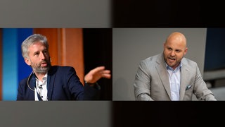 Boris Palmer, der Oberbürgermeister von Tübingen (parteilos), und Markus Frohnmaier, der Landesvorsitzende der AfD. 