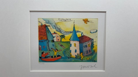 Janosch Radierung Tübingen