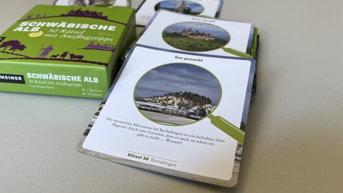 Kartenspiel mit 50 Rätseln über die Schwäbische Alb