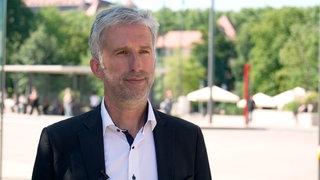 Der Tübinger OB Boris Palmer in Tübingen am Europaplatz