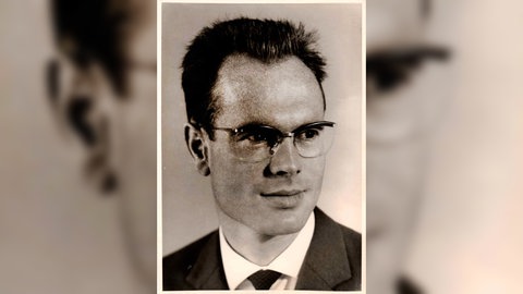Ein schwarz-weiß Bild eines Mannes. Er war 1967 in den Ötztaler Alpen an einem Gletscher tödlich verunglückt. Erst jetzt wurden sterbliche Überreste gefunden und identifiziert. Der Tote stammt aus Schwäbisch Gmünd. 
