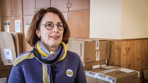 Jasmin Glänzel-Seibold hat direkt nach dem Beginn des Kriegs in der Ukraine damit angefangen Spenden zu sammeln. Daraus ist der Verein "Heidenheim für Ukraine" entstanden (Archivbild).