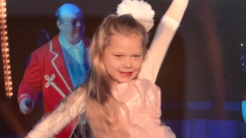 Alexia als kleine Zirkusprinzessin. 