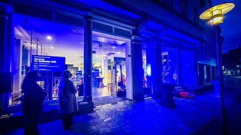 Das PopUp Studio am Abend