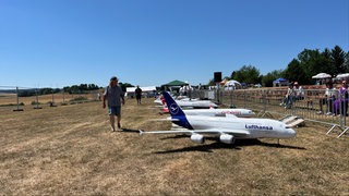 Die Modellflugzeuge beim Airliner-Treffen in Oppingen sind teilweise mehrere Meter lang. Hunderte Arbeitsstunden fließen in den Zusammenbau. 
