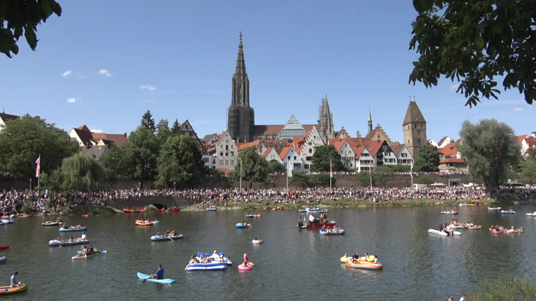 Das Nabada 2026 auf der Donau in Ulm
