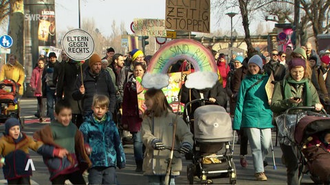 Demo gegen gesellschaftlichen Rechtsruck in Mainz
