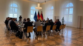 Wirtschaftstreffen im Festsaal der Mainzer Staatskanzlei. 