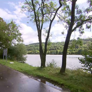 Ein Radweg an einem Flussufer