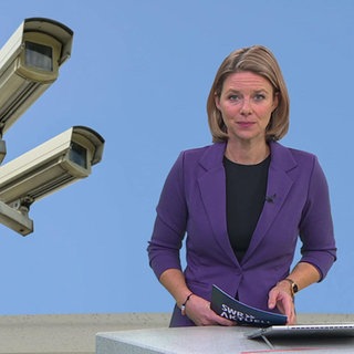Nachrichtensprecherin  Sandra Hochhuth.