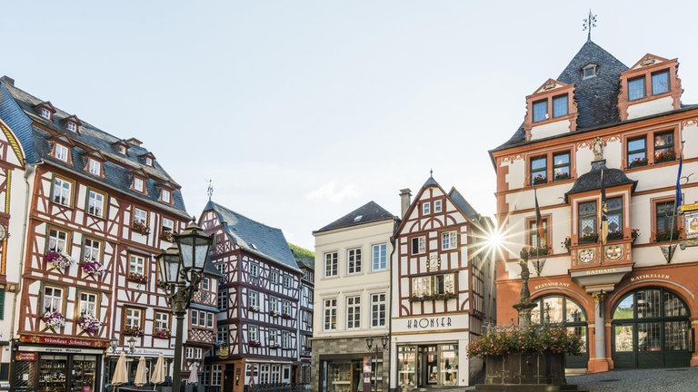 Der Marktplatz in Bernkastel-Kues