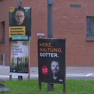 Wahlplakate in Ludswigshafen