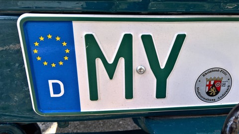 Das KFZ Kennzeichen MY für Mayen in Rheinland Pfalz.
