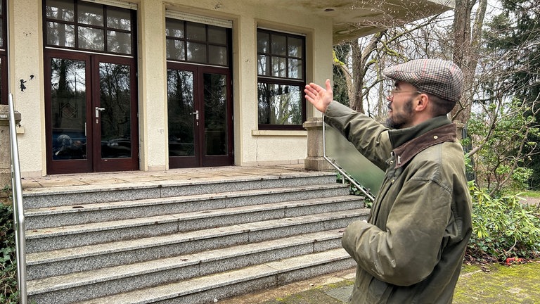 Die Sanierung der historischen Villa im Neufferpark Pirmasens schreitet voran.