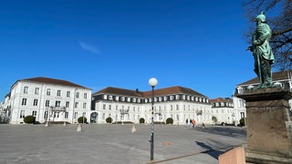 Rathaus in Zweibrücken im Frühling