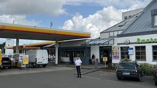 Der Autohof in Ramstein, ein Treffpunkt für Trucker, Urlauber und Einheimische.