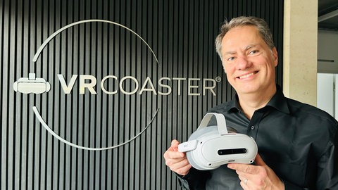 Thomas Wagner, Geschäftsführer des Start-Up-Unternehmens "VR Coaster" aus Kaiserslautern.