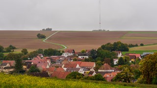 Blick auf den Ort Gauersheim im Donnersbergkreis.