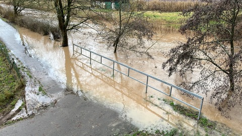 Hochwasser nach Starkregen in der Westpfalz im MaiJuni 2016.