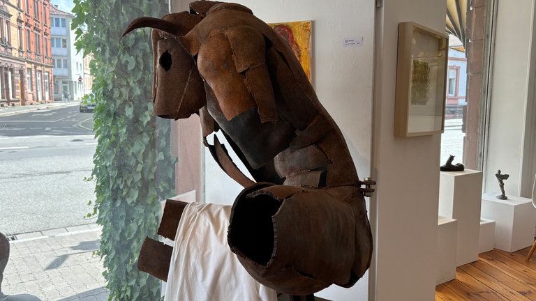 Stahl-Minotaurus von Klaus M. Hartmann