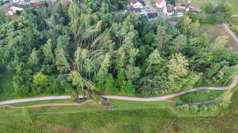 In der Südwestpfalz hat es in der Nacht ein schweres Unwetter gegeben