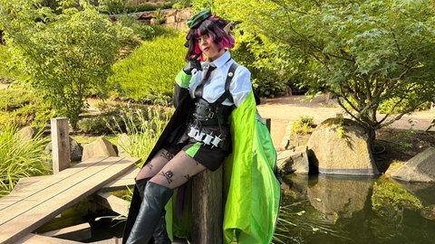 Ai, wie Kayleigh sich nennt, wird in diesem Jahr auf den Cosplay-Tagen des Japanischen Gartens ihr Kostüm zeigen.