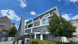 Haupteingang des Heilig Geist Krankenhauses in Boppard.