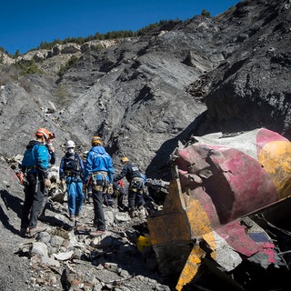 Absturzstelle des Germanwings-Unglücks 2015 in den französischen Alpen