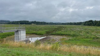 Der Wiesensee im Westerwald liegt seit rund drei Jahren trocken.
