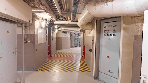 Ein Tunnel im Regierungsbunker in Bad Neuenahr-Ahrweiler