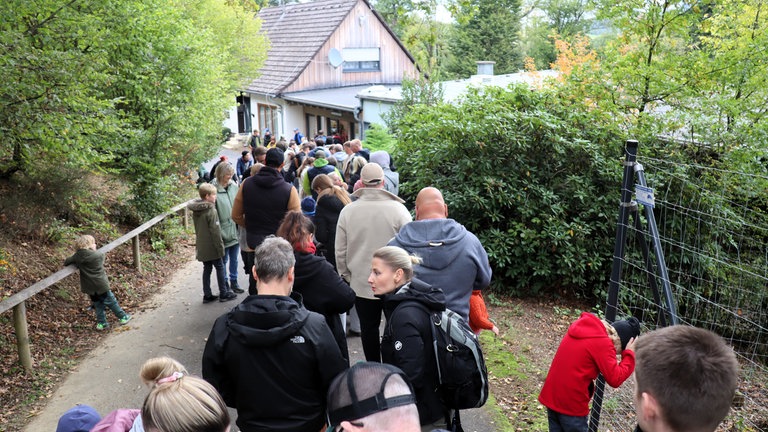 Der Wildtierpark Gackenbach hatte bei seiner Eröffnung viel zu tun.