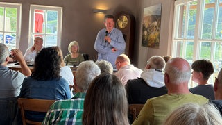 Ortstermin zum Thema Aufbauhilfe nach der Flut