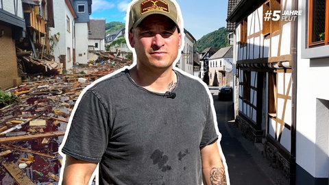 David Fuhrmann ist Ortsbürgermeister in Dernau und arbeitet daran, sein Dorf nach der Flutkatastrophe vor fünf Jahren wieder aufzubauen.