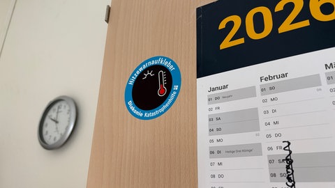Hitzeschutz-Aufkleber in der Stiftung Scheuern