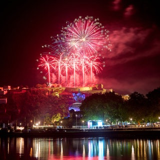 Feuerwerk bei Rhein-in-Flammen in Koblenz
