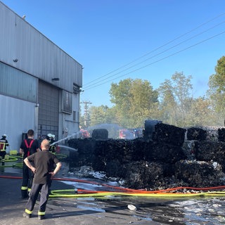 In Boden ist ein Feuer in einer Abfallwirtschaftsanlage ausgebrochen.