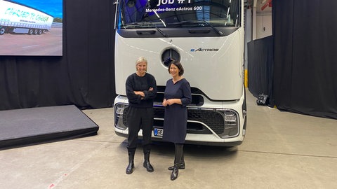 Der eActros 600 bei Daimler Truck in Wörth