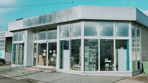 Das Soziale Kaufhaus Grünstadt. Zum Brand kam es im Verkaufsraum im Kassenbereich. 
