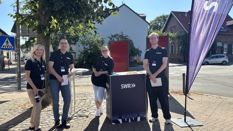 Unser SWR Team an ihrem Stand - vor Ort in Kirchheim