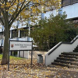 Das Bild zeigt die Karolina-Burger-Realschule plus in Ludwigshafen von außen. Die Schule ist seit vergangenem Jahr immer wieder in den Schlagzeilen.