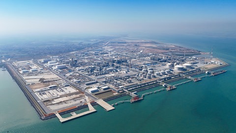 Das BASF-Werk in Zhangjiang in China. 
