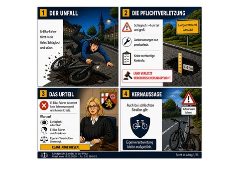 Die Grafik zeigt eine Erklärung des Urteils des Landgerichts Landau. 
