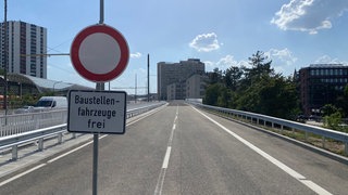 Teilabschnitt der Hochstraße Süd in Ludwigshafen