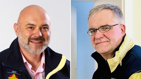 Pastoralreferent Markus Reuter (links) und Pfarrer Johannes Hoffmann (rechts) von der Mainzer Notfallseelsorge.