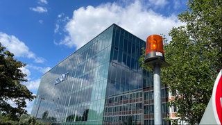 Das Werk von Schott in Mainz - dort war ein Brand ausgebrochen.